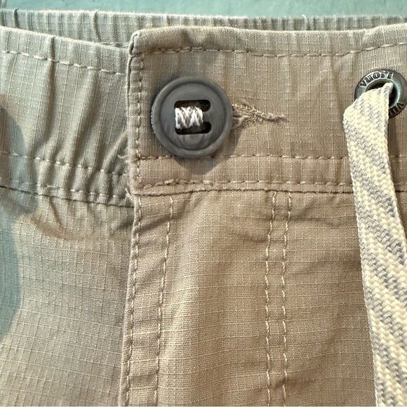 Vuori Mens L Khaki Ripstop Elastic Waist Drawstring Ath Jogger Pants V412 32x31 - Picture 4 of 12